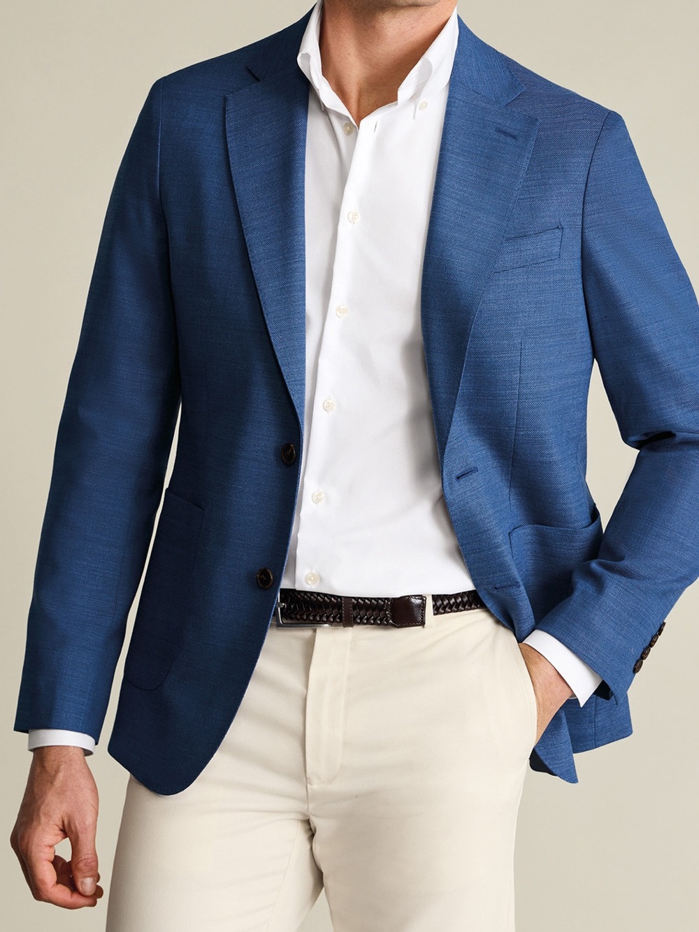 CHARLES TYRWHITT PROPER BLAZER ROYAL BLUE - 40R